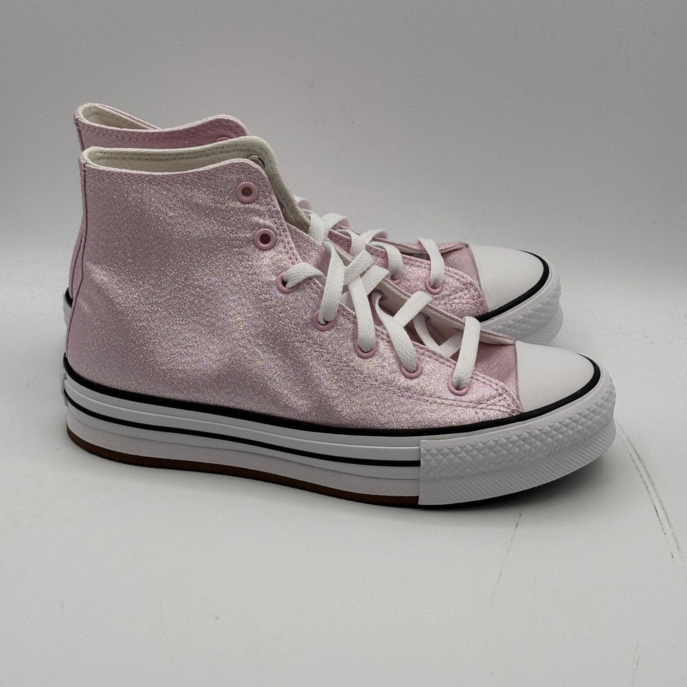 Converse CTAS Eva Lift Hi Shoes Kids Size 5 Pink White Black Lifestyle A17127F